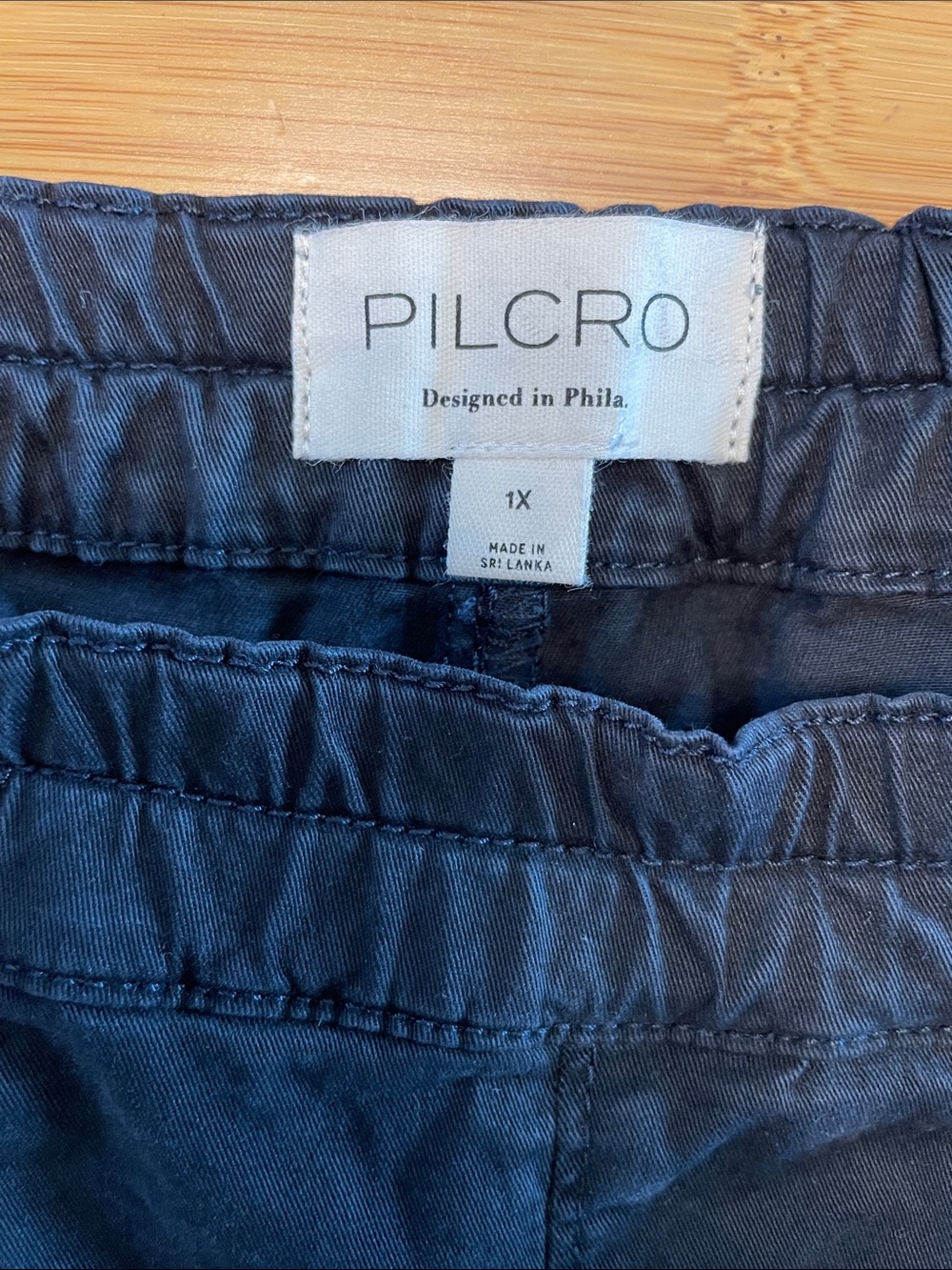 Anthropologie Pilcro Izzie Relaxed Poplin Pull-On Barrel Pants Size 1X Cropped - Picture 9 of 13